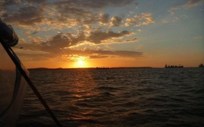 Dreamy Sunset in Cartagena Bay